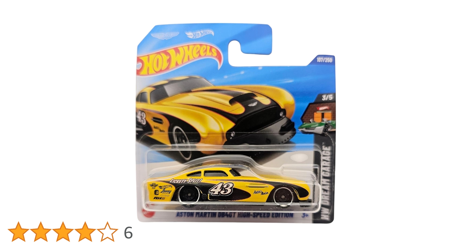 Hot Wheels Aston Martin DB4GT High-Speed Edition, Yellow